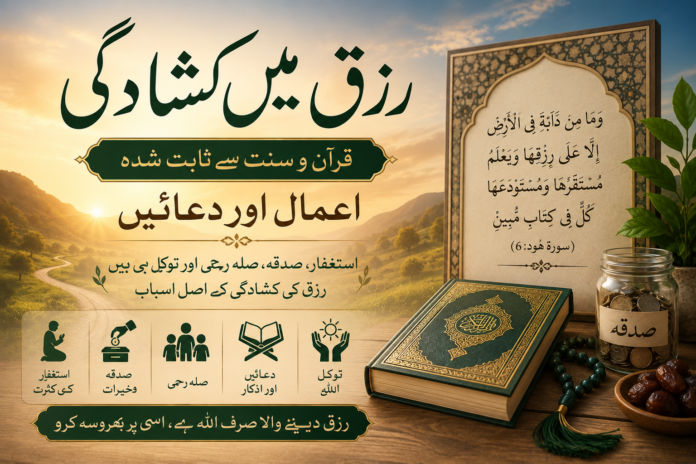 رزق میں کشادگی قرآن و سنت سے ثابت شدہ اعمال اور دعائیں